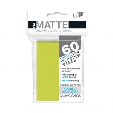 60ct Pro-Matte Bright Yellow Small Deck Protectors